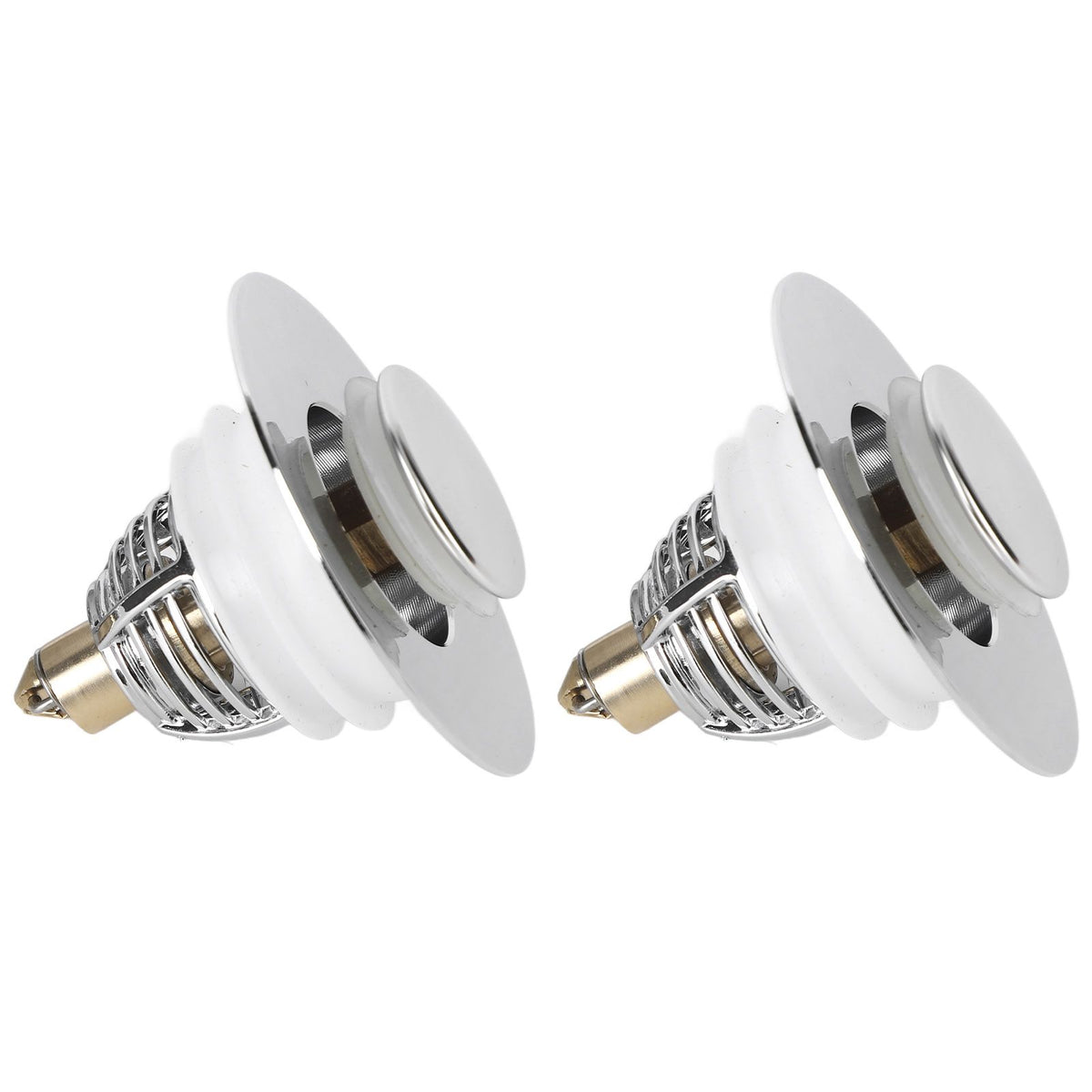 2Pcs Bathroom Sink Stopper Basin Pop Up Sink Drain Strainer Plug for Washbasin Bathroom