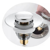2Pcs Bathroom Sink Stopper Basin Pop Up Sink Drain Strainer Plug for Washbasin Bathroom