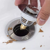 2Pcs Bathroom Sink Stopper Basin Pop Up Sink Drain Strainer Plug for Washbasin Bathroom - Extra Image