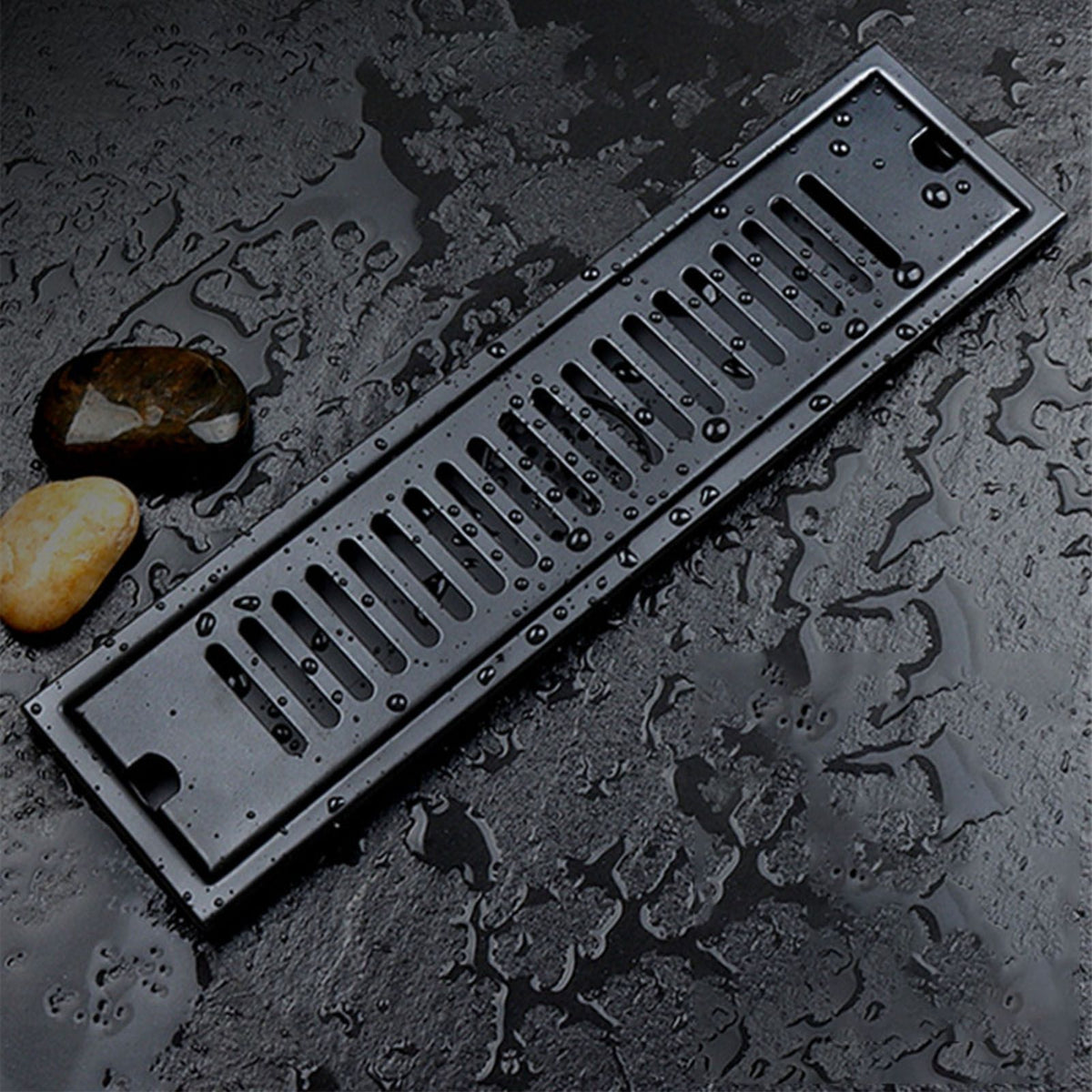 Rectangular Floor Drain 304 Stainless Steel Smooth Surface Fast Drainage Deodorant Shower Linear Drain for Home