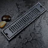 Rectangular Floor Drain 304 Stainless Steel Smooth Surface Fast Drainage Deodorant Shower Linear Drain for Home