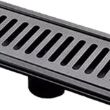 Rectangular Floor Drain 304 Stainless Steel Smooth Surface Fast Drainage Deodorant Shower Linear Drain for Home - Low Angle