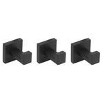 3PCS Wall Mounting Hooks with Screws Stainless Steel Clothes Hook for Hanging Coat Towel