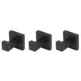 3PCS Wall Mounting Hooks with Screws Stainless Steel Clothes Hook for Hanging Coat Towel