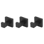 3PCS Wall Mounting Hooks with Screws Stainless Steel Clothes Hook for Hanging Coat Towel