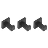 3PCS Wall Mounting Hooks with Screws Stainless Steel Clothes Hook for Hanging Coat Towel
