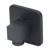 Shower Head Holder Concealed Installation Waterproof Adjustable Wall Mount Shower Bracket for Shower Head Accessories Black - Top-Down View