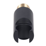 Shower Head Holder Adjustable Copper Handheld Shower Wand Holder for Bathroom Black Round