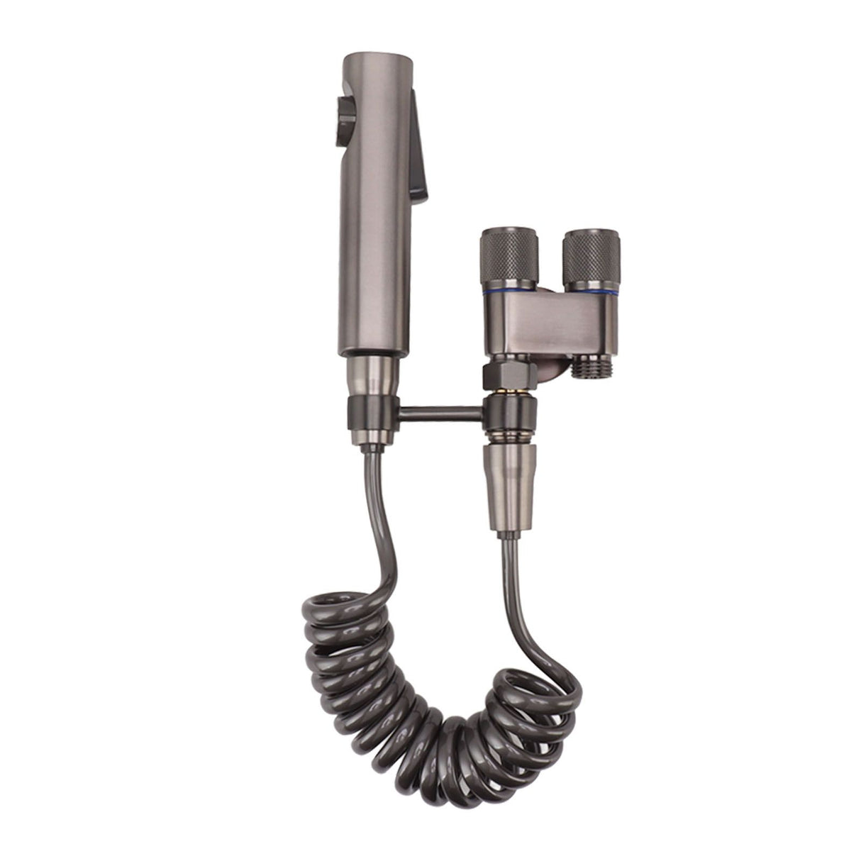 Bidet Sprayer for Toilet Handheld Bidet Attachment Toilet Sprayer Set with Hose for Feminine Wash Hygiene Grey