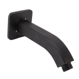 Shower Arm Extension Tube Brass Shower Head Extender Home Decoration NPT for Bathroom Black - Top-Down View