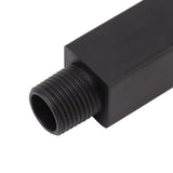 Shower Arm Extension Tube Brass Shower Head Extender Home Decoration NPT for Bathroom Black