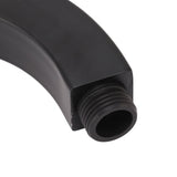 Shower Arm Extension Tube Brass Shower Head Extender Home Decoration NPT for Bathroom Black