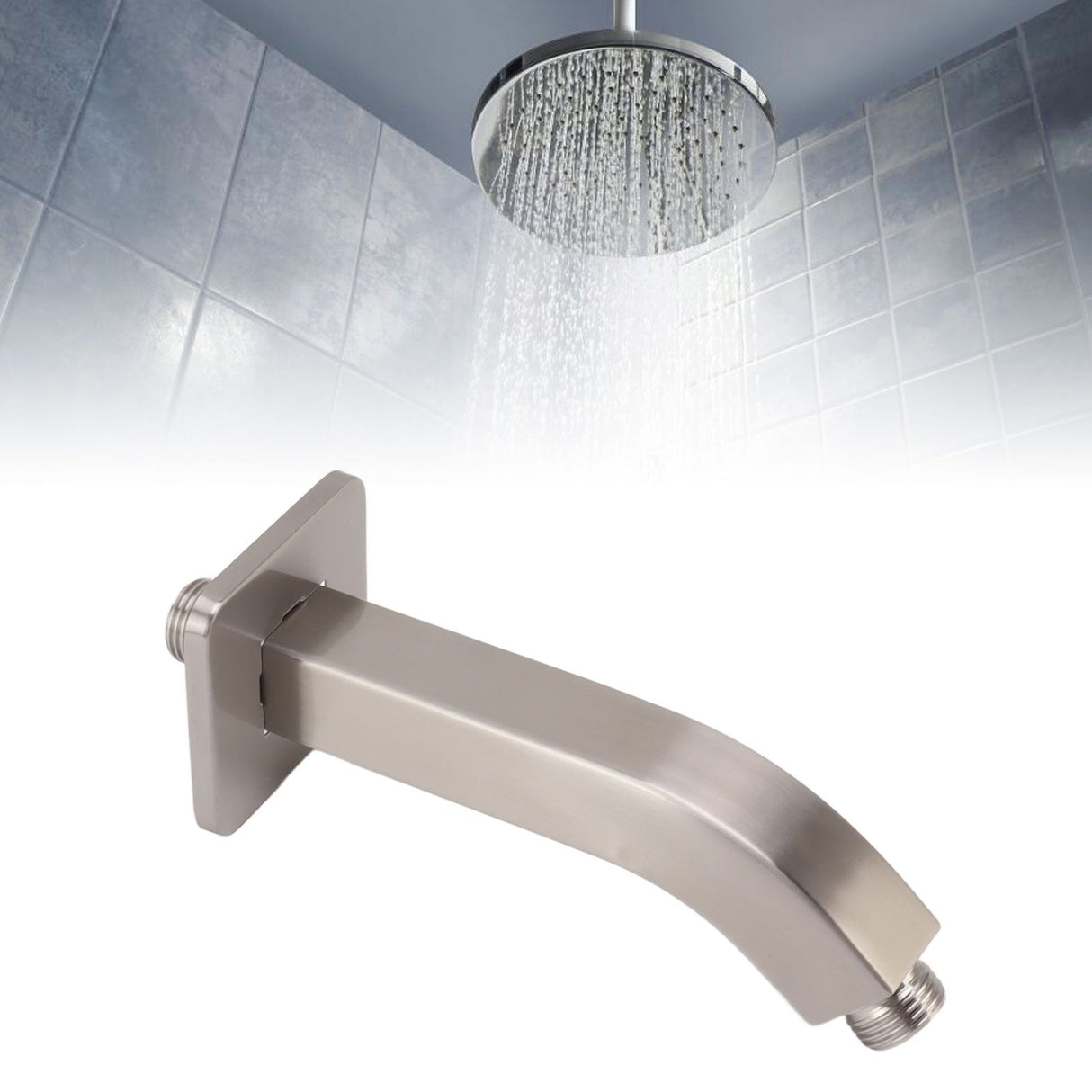 Shower Arm Extension Tube Brass Shower Head Extender Home Decoration NPT for Bathroom Drawing Design