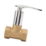 Water Stop Valve 3/4in Concealed Ceramic Brass Electroplated Water Valve for Kitchen Bathroom - 45-Degree Angle