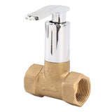 Water Stop Valve 3/4in Concealed Ceramic Brass Electroplated Water Valve for Kitchen Bathroom