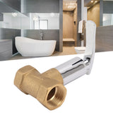 Water Stop Valve 3/4in Concealed Ceramic Brass Electroplated Water Valve for Kitchen Bathroom