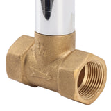 Water Stop Valve 3/4in Concealed Ceramic Brass Electroplated Water Valve for Kitchen Bathroom - Extra Image