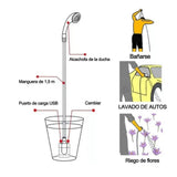 Portable Shower ABS Electric Battery Powered Camping Shower Pump for Outdoor Use - Extra Image