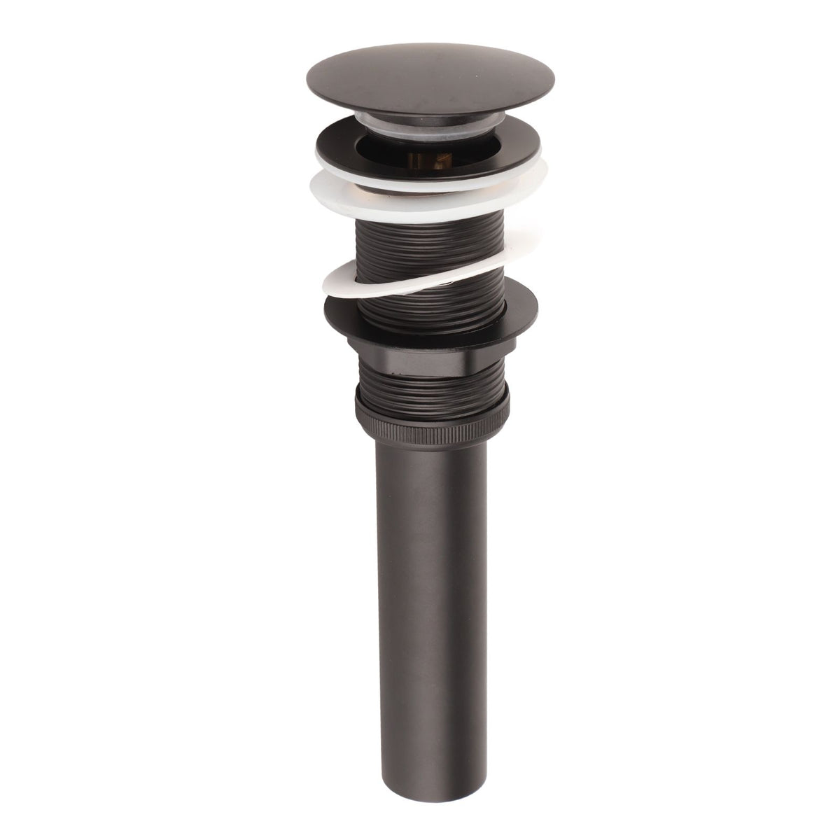 Stainless Steel Bathroom Sink Drain Rustproof Anti Clog Pop Up Drain Stopper Matte Black