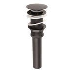 Stainless Steel Bathroom Sink Drain Rustproof Anti Clog Pop Up Drain Stopper Matte Black