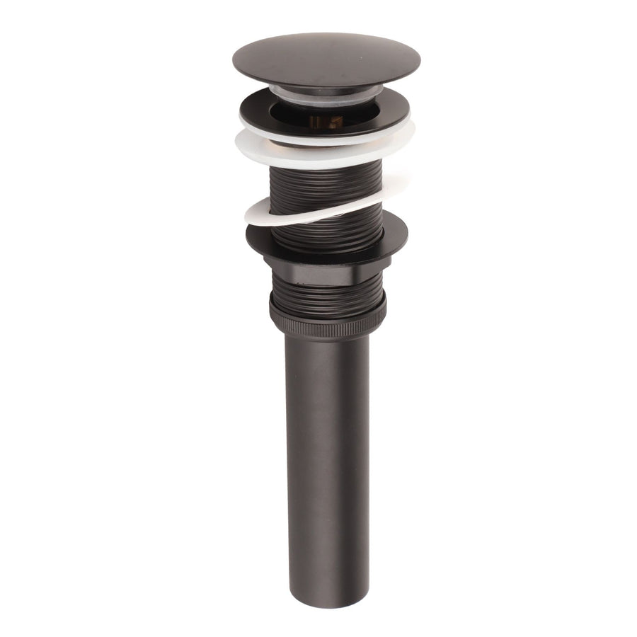 Stainless Steel Bathroom Sink Drain Rustproof Anti Clog Pop Up Drain Stopper Matte Black