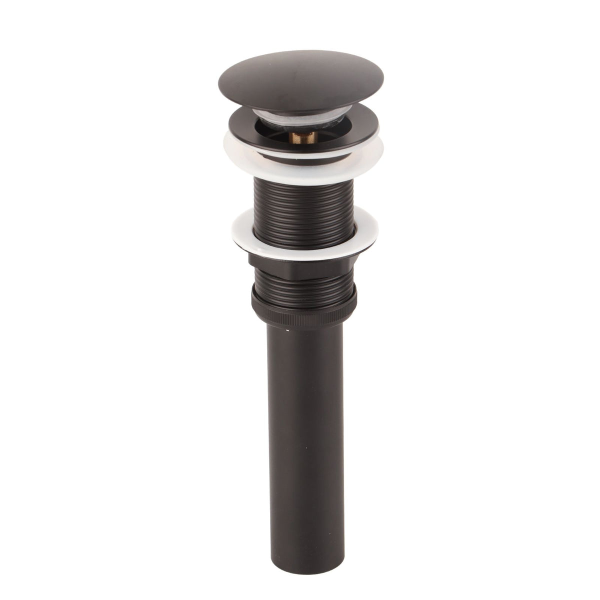 Stainless Steel Bathroom Sink Drain Rustproof Anti Clog Pop Up Drain Stopper Matte Black