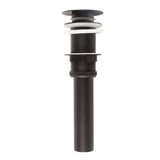 Stainless Steel Bathroom Sink Drain Rustproof Anti Clog Pop Up Drain Stopper Matte Black