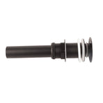 Stainless Steel Bathroom Sink Drain Rustproof Anti Clog Pop Up Drain Stopper Matte Black