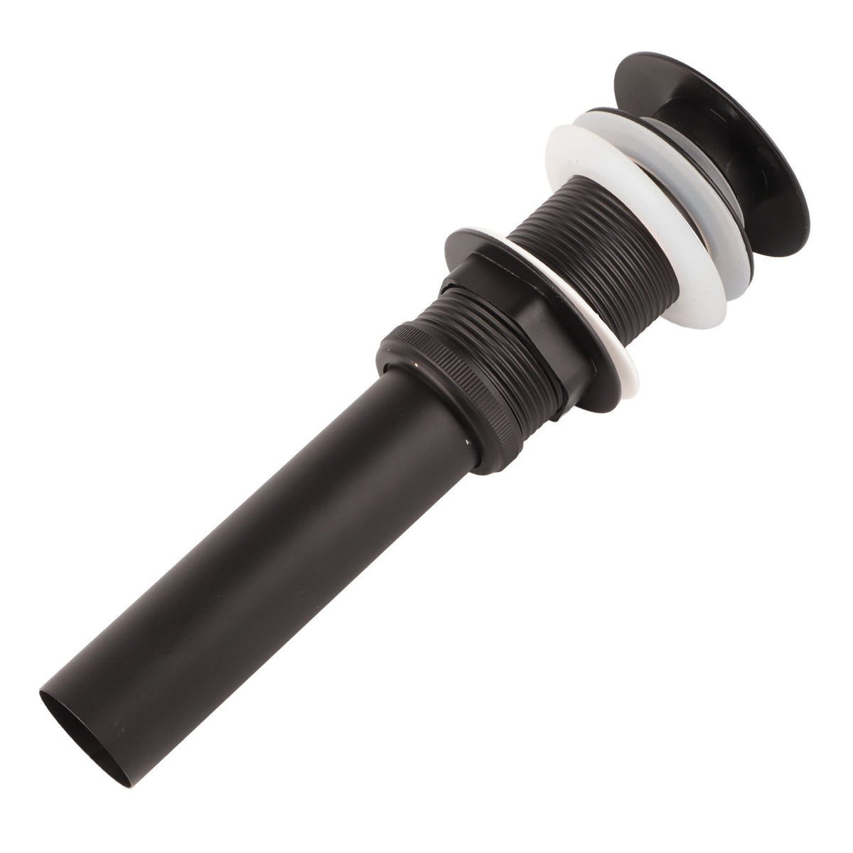 Stainless Steel Bathroom Sink Drain Rustproof Anti Clog Pop Up Drain Stopper Matte Black