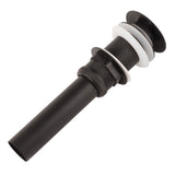 Stainless Steel Bathroom Sink Drain Rustproof Anti Clog Pop Up Drain Stopper Matte Black