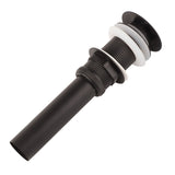 Stainless Steel Bathroom Sink Drain Rustproof Anti Clog Pop Up Drain Stopper Matte Black - Extra Image