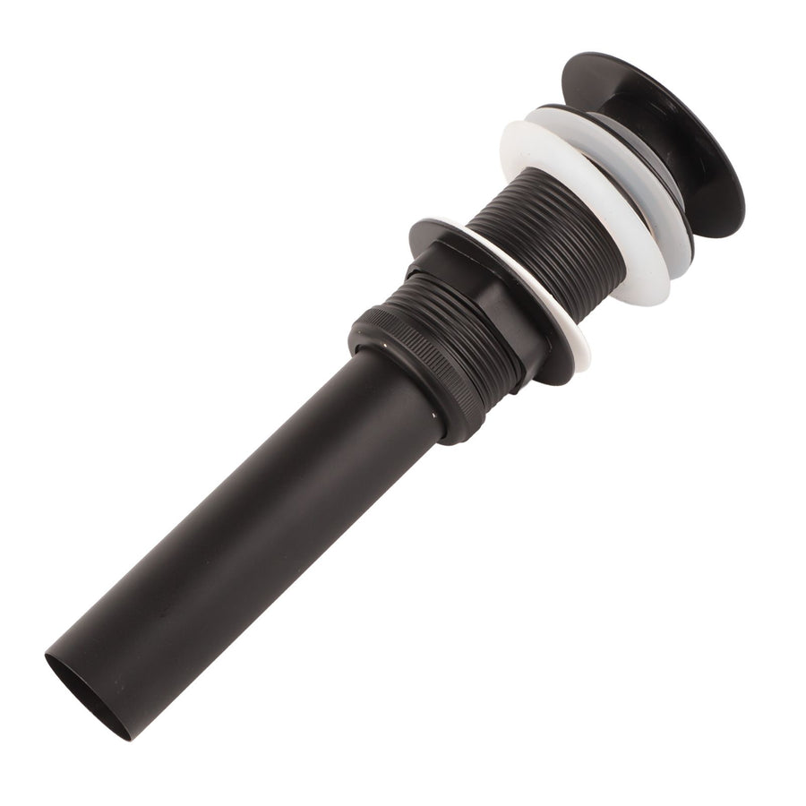 Stainless Steel Bathroom Sink Drain Rustproof Anti Clog Pop Up Drain Stopper Matte Black