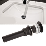 Stainless Steel Bathroom Sink Drain Rustproof Anti Clog Pop Up Drain Stopper Matte Black - Extra Image