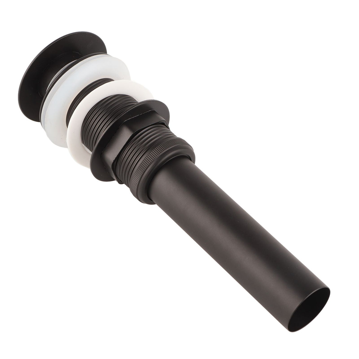 Stainless Steel Bathroom Sink Drain Rustproof Anti Clog Pop Up Drain Stopper Matte Black