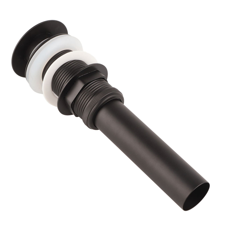 Stainless Steel Bathroom Sink Drain Rustproof Anti Clog Pop Up Drain Stopper Matte Black