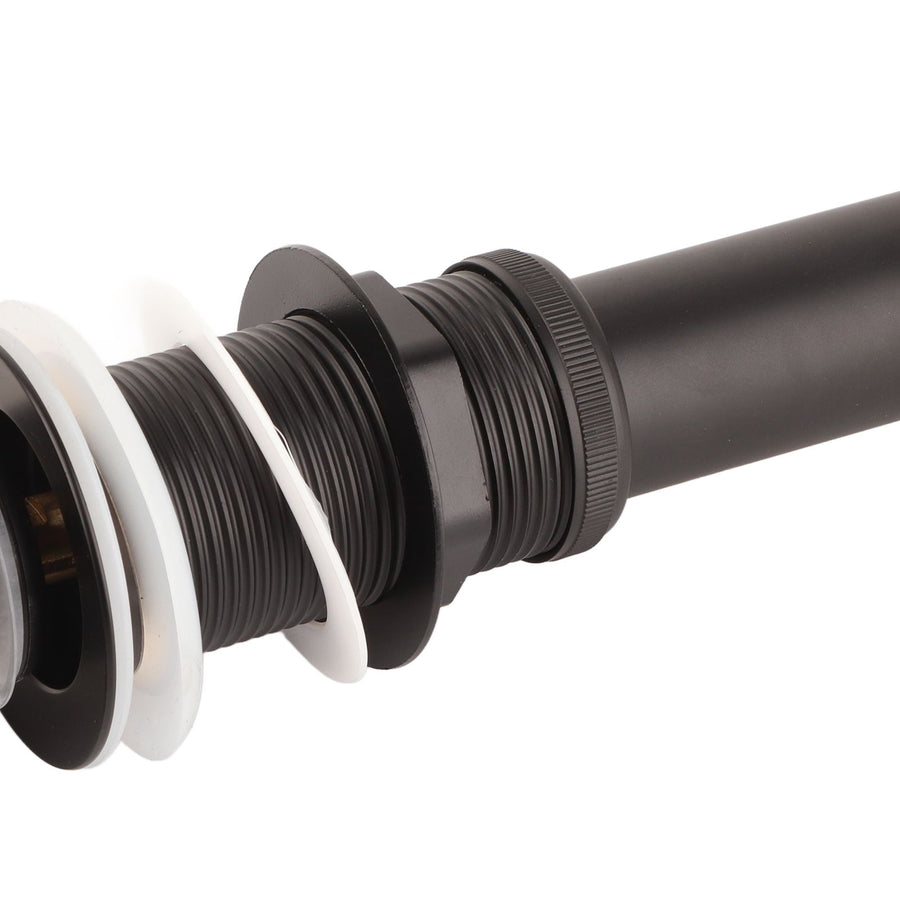 Stainless Steel Bathroom Sink Drain Rustproof Anti Clog Pop Up Drain Stopper Matte Black