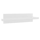Paper Towel Holder Elegant Simple Heavy Duty Self Adhesive Paper Towel Roll Rack for Kitchen Bathroom Cabinets White - Side View