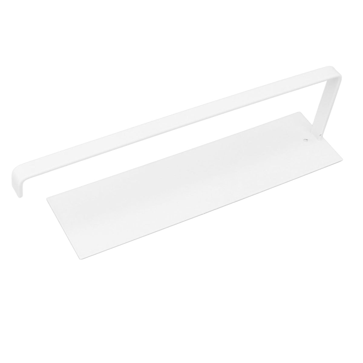 Paper Towel Holder Elegant Simple Heavy Duty Self Adhesive Paper Towel Roll Rack for Kitchen Bathroom Cabinets White