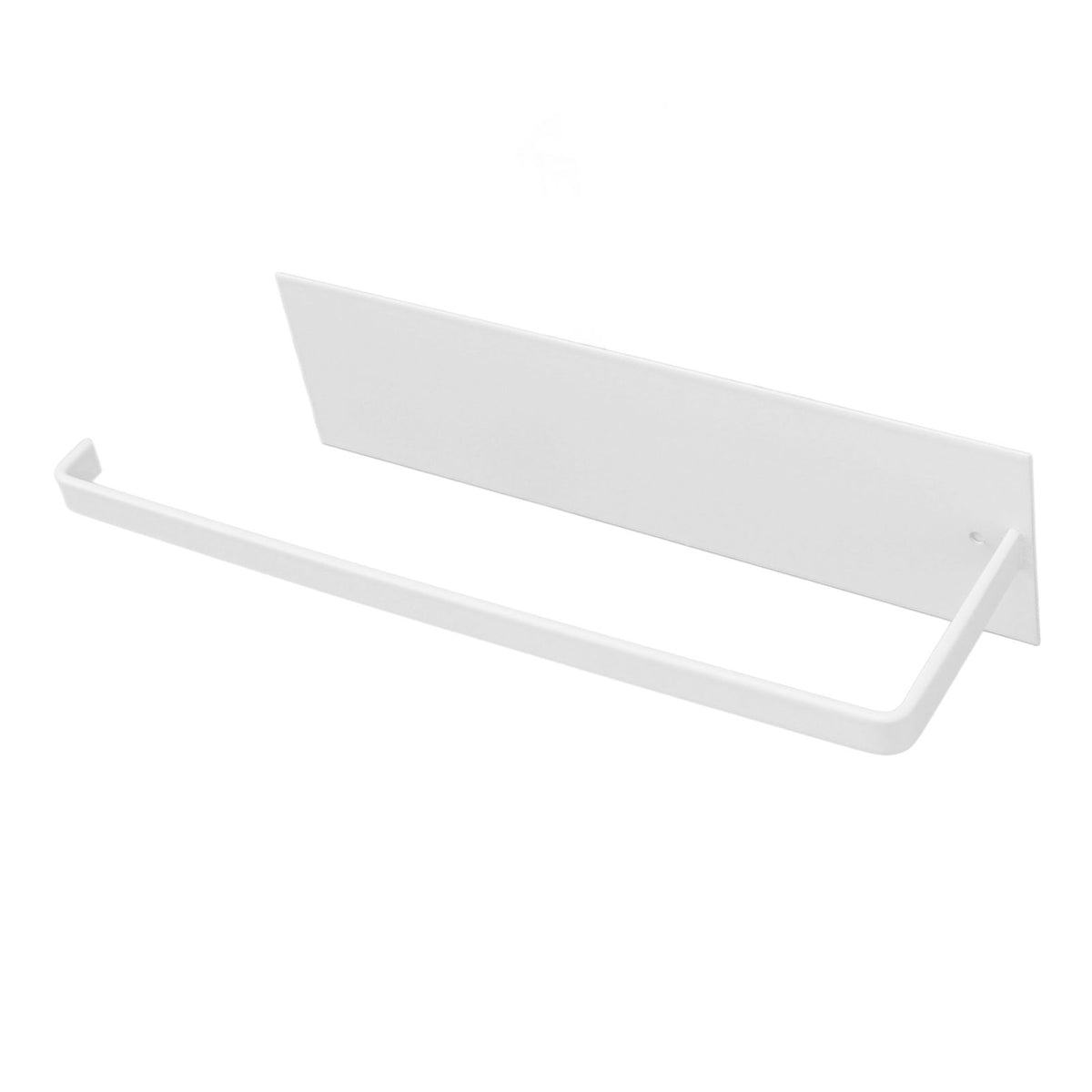 Paper Towel Holder Elegant Simple Heavy Duty Self Adhesive Paper Towel Roll Rack for Kitchen Bathroom Cabinets White