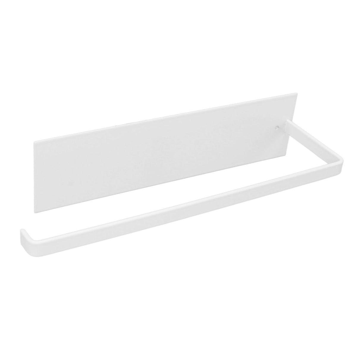 Paper Towel Holder Elegant Simple Heavy Duty Self Adhesive Paper Towel Roll Rack for Kitchen Bathroom Cabinets White