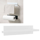 Paper Towel Holder Elegant Simple Heavy Duty Self Adhesive Paper Towel Roll Rack for Kitchen Bathroom Cabinets White - Extra Image