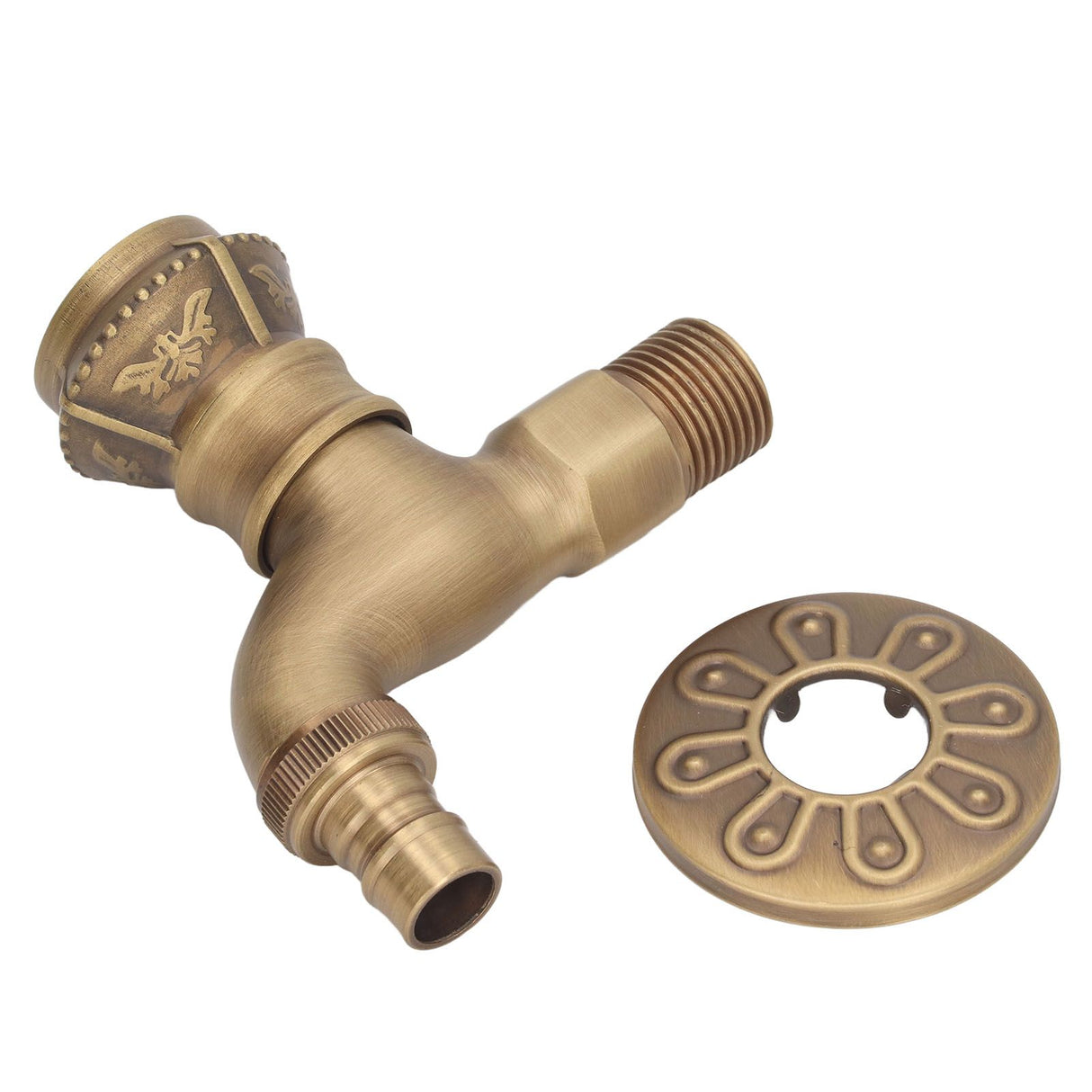Antique Brass Faucet Bathroom Sink Faucet Cold Hot Water Tap Home Decoration for Basin