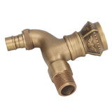Antique Brass Faucet Bathroom Sink Faucet Cold Hot Water Tap Home Decoration for Basin - Extra Image