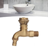 Antique Brass Faucet Bathroom Sink Faucet Cold Hot Water Tap Home Decoration for Basin - Extra Image