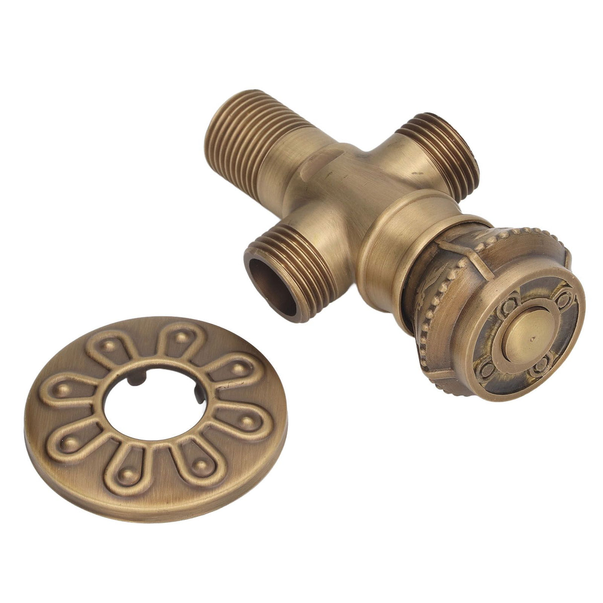 Angle Valve European Antique Style Cold Hot Water Faucet Turn Angle Water Stop Valve for Kitchen Bathroom