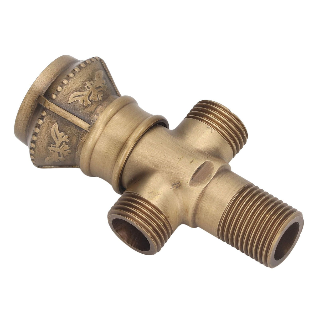 Angle Valve European Antique Style Cold Hot Water Faucet Turn Angle Water Stop Valve for Kitchen Bathroom