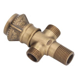 Angle Valve European Antique Style Cold Hot Water Faucet Turn Angle Water Stop Valve for Kitchen Bathroom - Extra Image