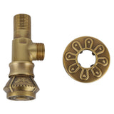Angle Valve Vintage European Style Brass Cold Hot Water Stop Valve for Water Sink Bathroom Toilet Kitchen - Front View