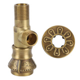 Angle Valve Vintage European Style Brass Cold Hot Water Stop Valve for Water Sink Bathroom Toilet Kitchen - Side View