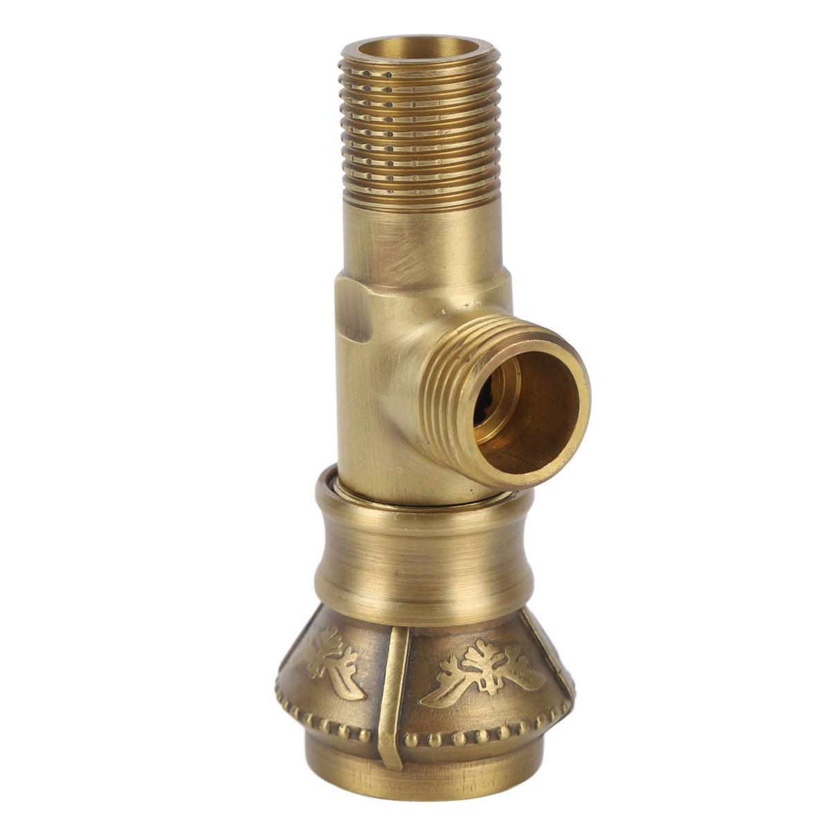 Angle Valve Vintage European Style Brass Cold Hot Water Stop Valve for Water Sink Bathroom Toilet Kitchen